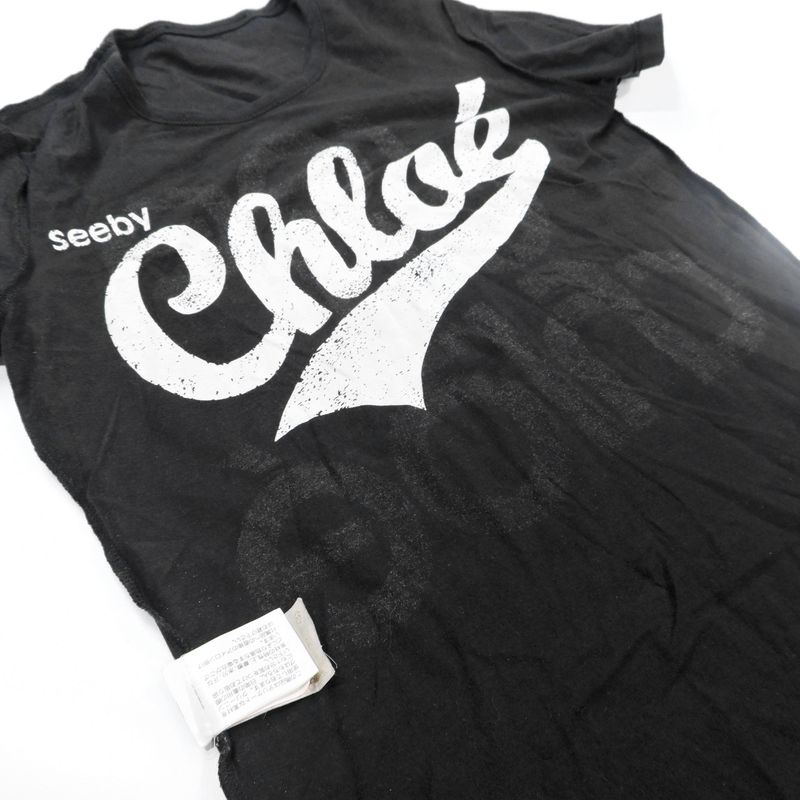 SEE BY CHLOÉ BIG TYPE LOGO T-SHIRT, foto 8