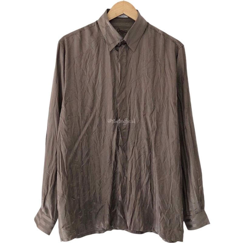 Minimalist Casual Shirt Wanita brown