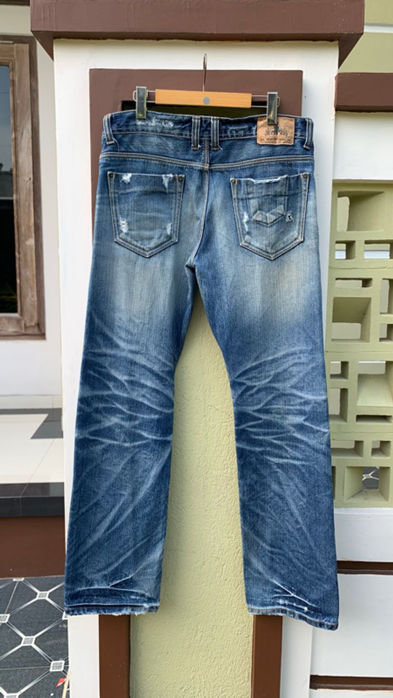 Celana jeans red bull denim fadding, foto 2