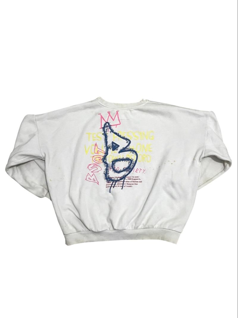 Basquiat Crewneck in White, foto 2