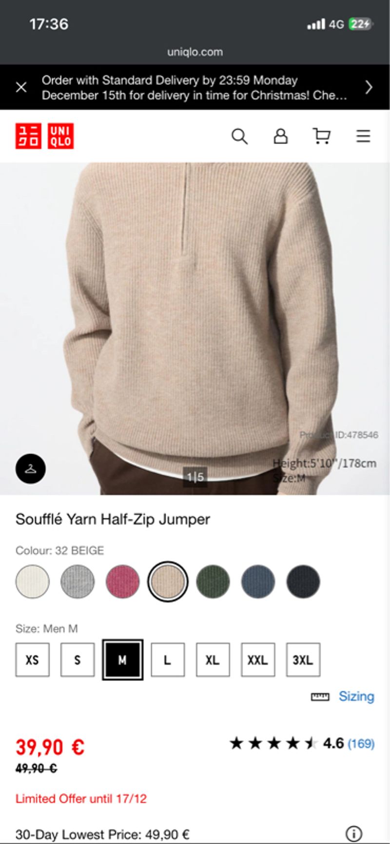 Halfzipp Uniqlo souffle yarn, foto 7