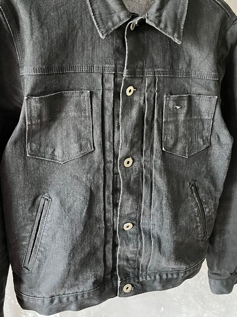 HARE TYPE 2 TRUCKER DENIM JACKET WITH BUCKLE BACK, foto 6