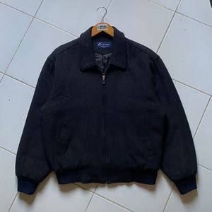 Vintage Casual Windbreaker Pria black