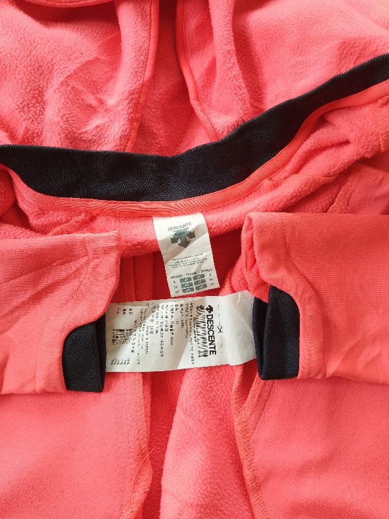 Jaket Tracktop Hoodie Descente Softshell Orange Second, foto 8