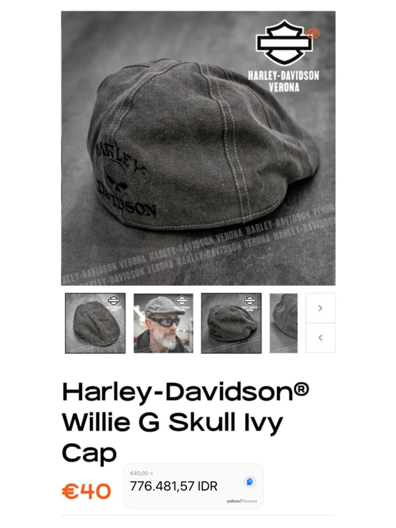 Harley Davidson Willie G Skull Ivy Flatcap, foto 2