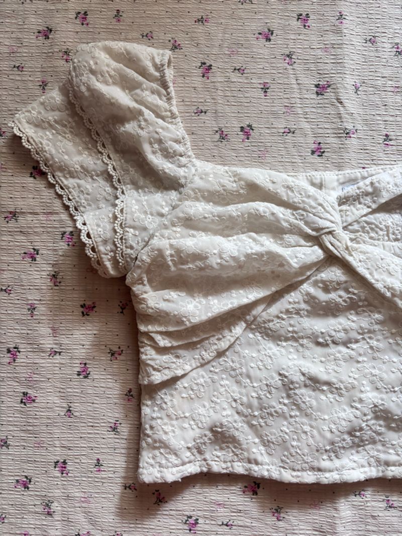 Crop White Blouse, foto 3