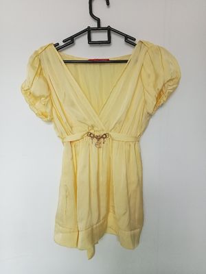 [ NETT ] Blouse Satin Yellow