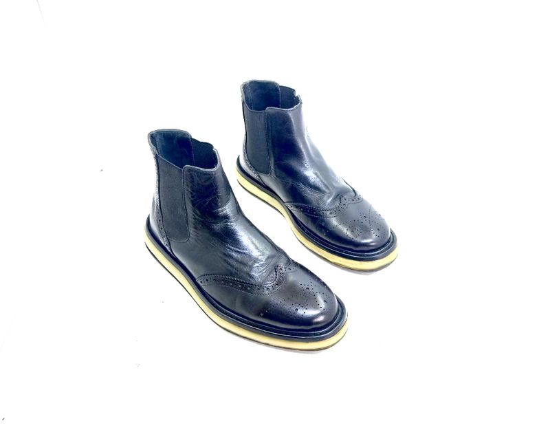 Prada Wingtip Brogue chelsea boots, foto 5