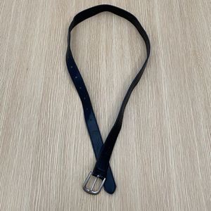 faux leather belt black