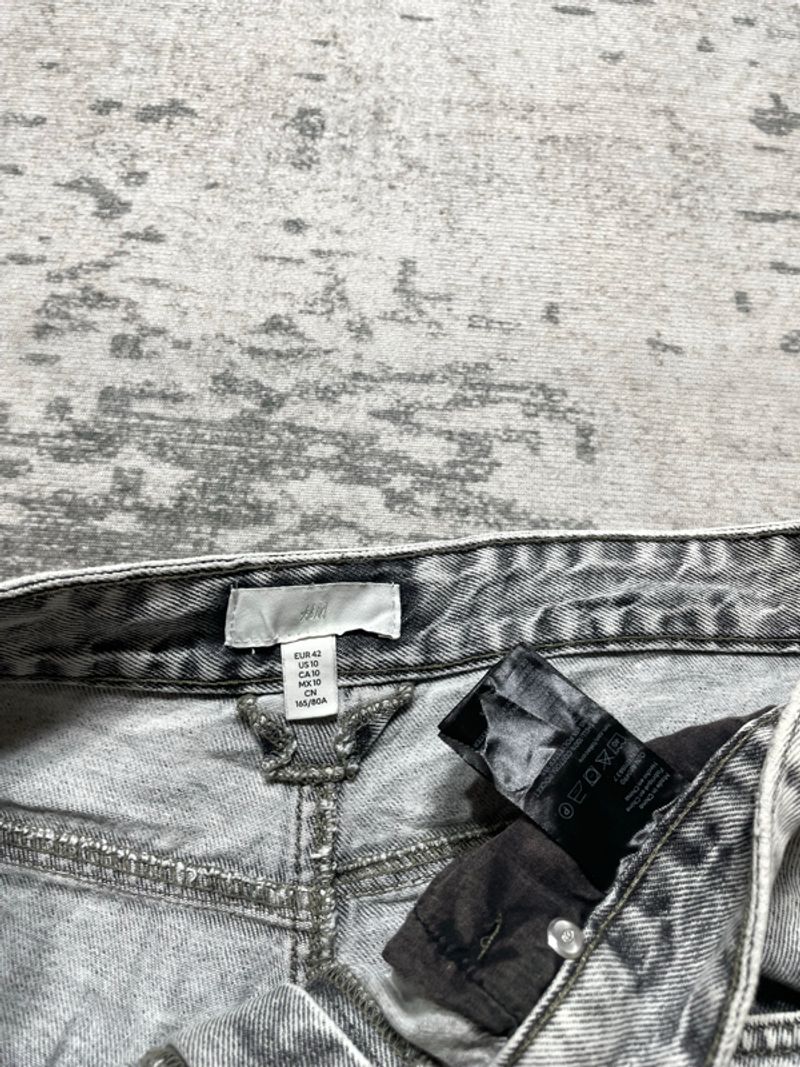 H&m denim relaxed short pants, foto 5