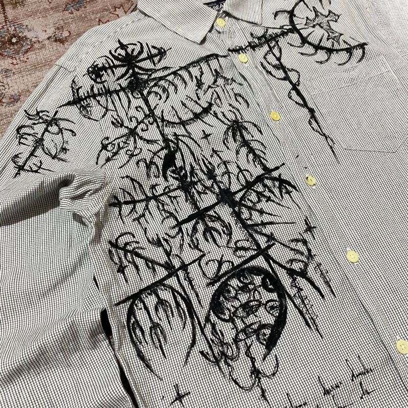 Boxy Shirt Hand Painting PULL&BEAR, foto 2