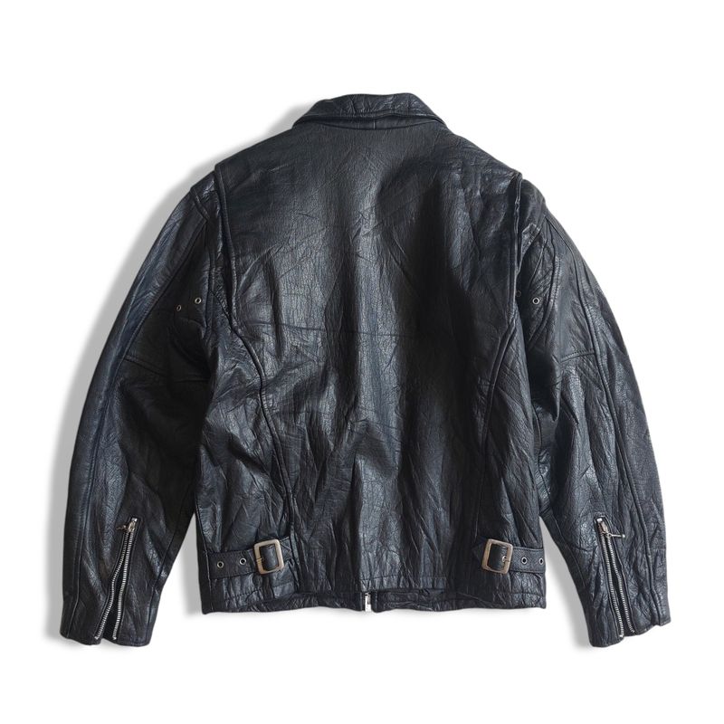 Grunge Casual Leather jacket Pria black, foto 3