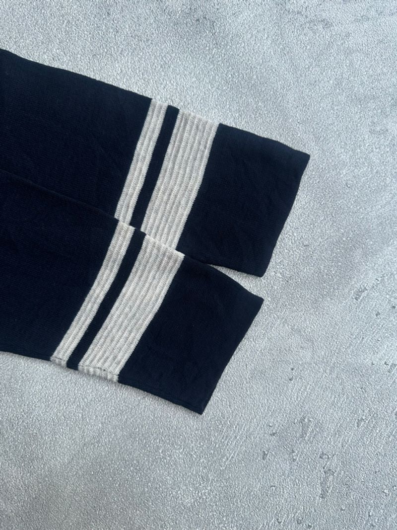 Project M knitwear basic half button sweater clean outfit, foto 4