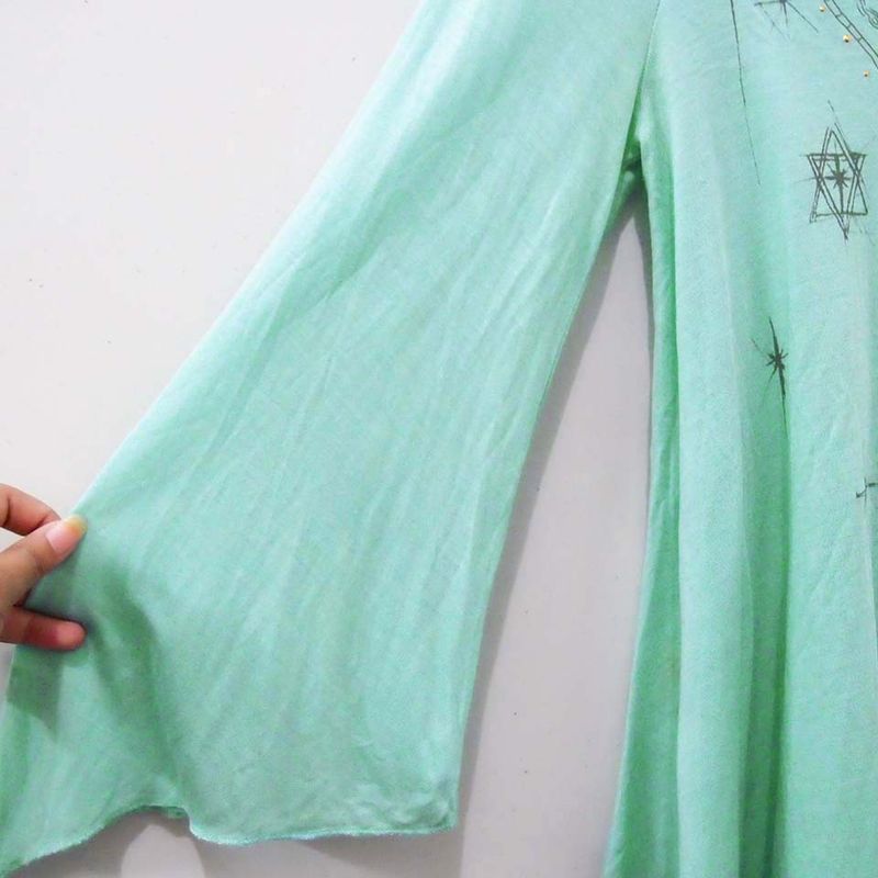 BF218 SIZE M+/L BLUE ADEM KAOS LENGAN, foto 3