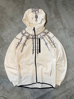 Uniqlo Streetwear Reworked Hoody Pria white