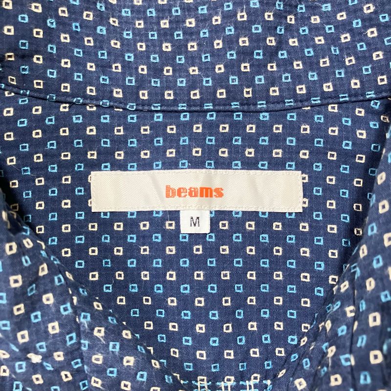 Beams japan small square pattern shirt, foto 3