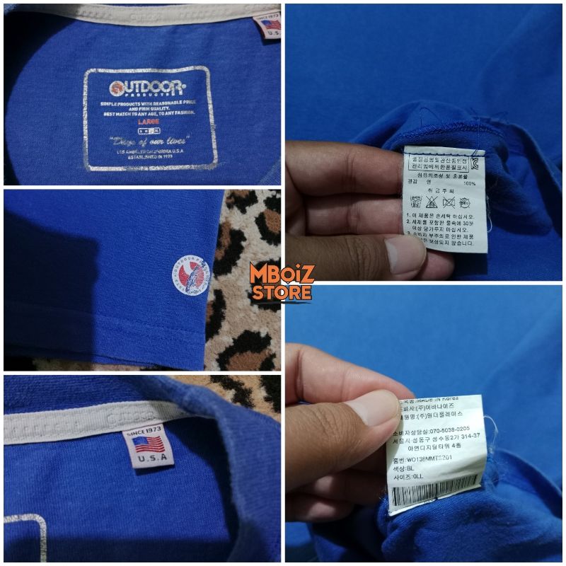 Kaos Biru Outdoor Products, foto 3