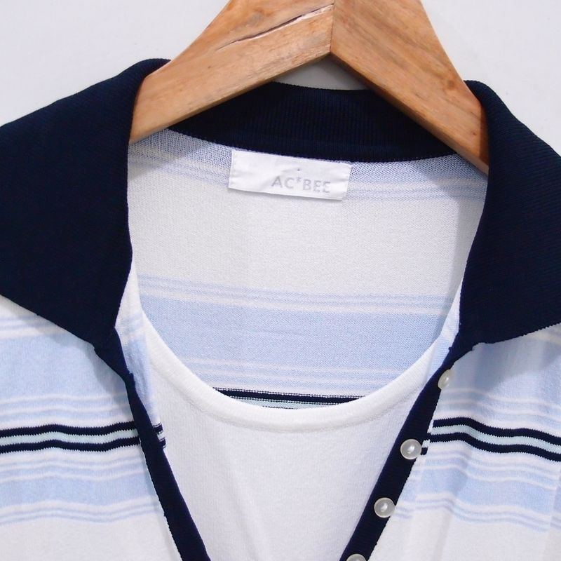 AQ161 BAJU BLOUSE AC*BEE STRETCH STRIPED, foto 2