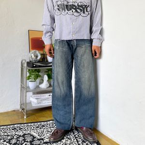 00’s Guess deepblue faded jeans loose fit