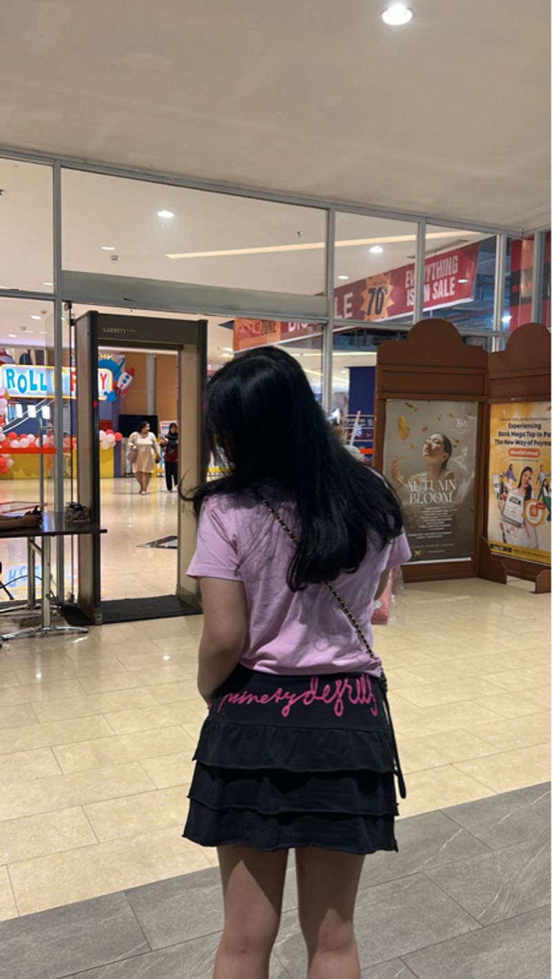 Money Defry ruffle skirt pink logo, foto 2