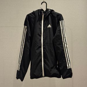 Windbreaker Adidas Must Haves 3 Stripes Black Ver