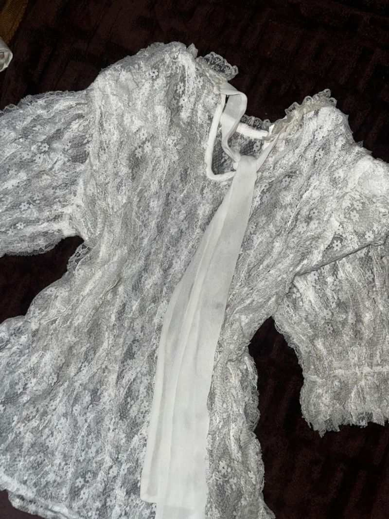 Lace top coquette vintage, foto 2