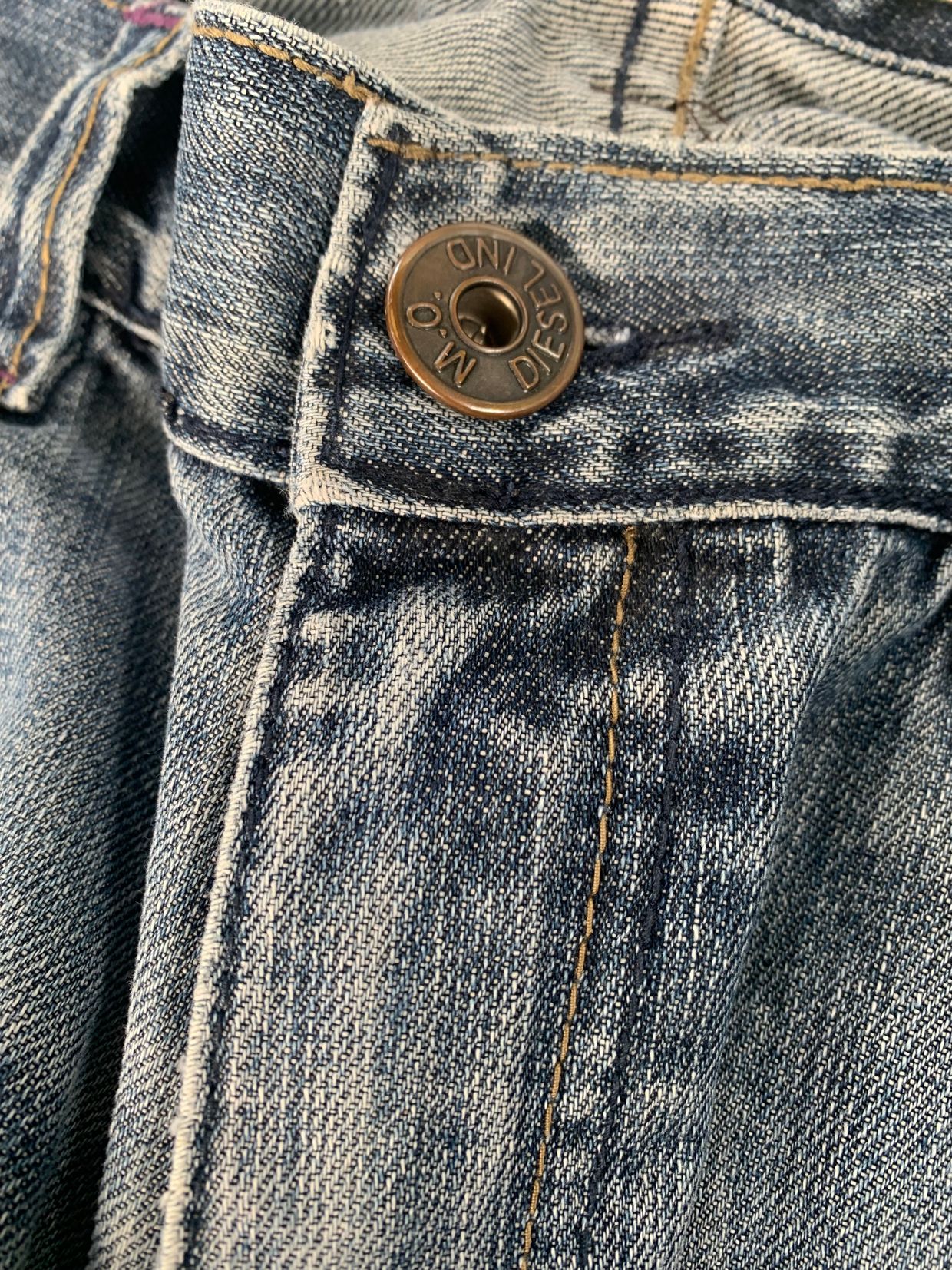 Diesel Jeans Pria white blue, foto 2