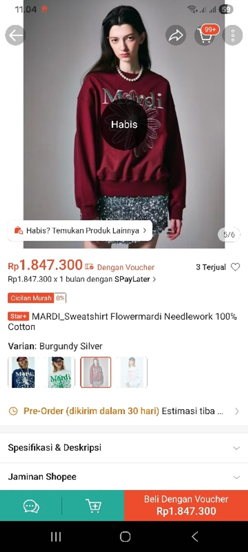 CREWNECK MARDI MERCREDI, foto 4