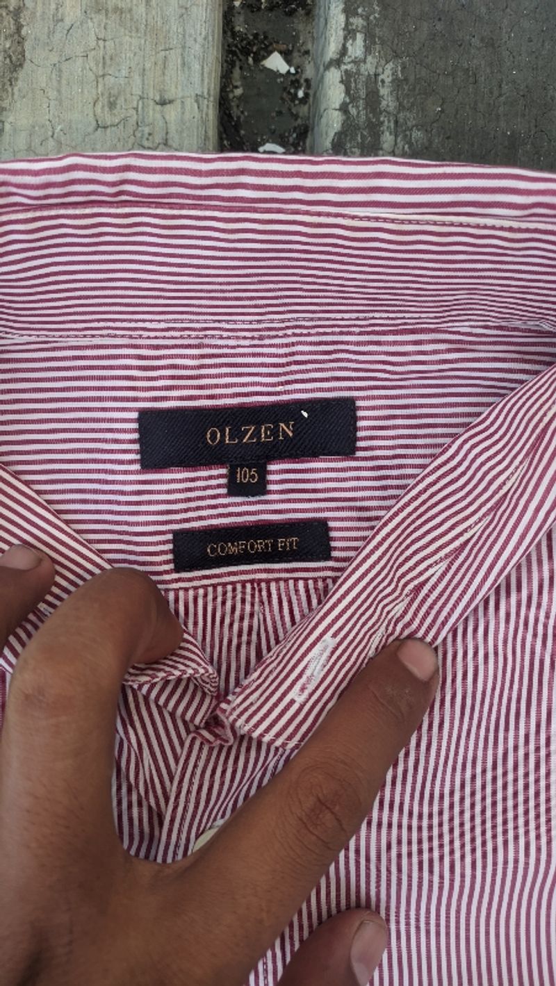 kemeja Stripe Olzen, foto 4