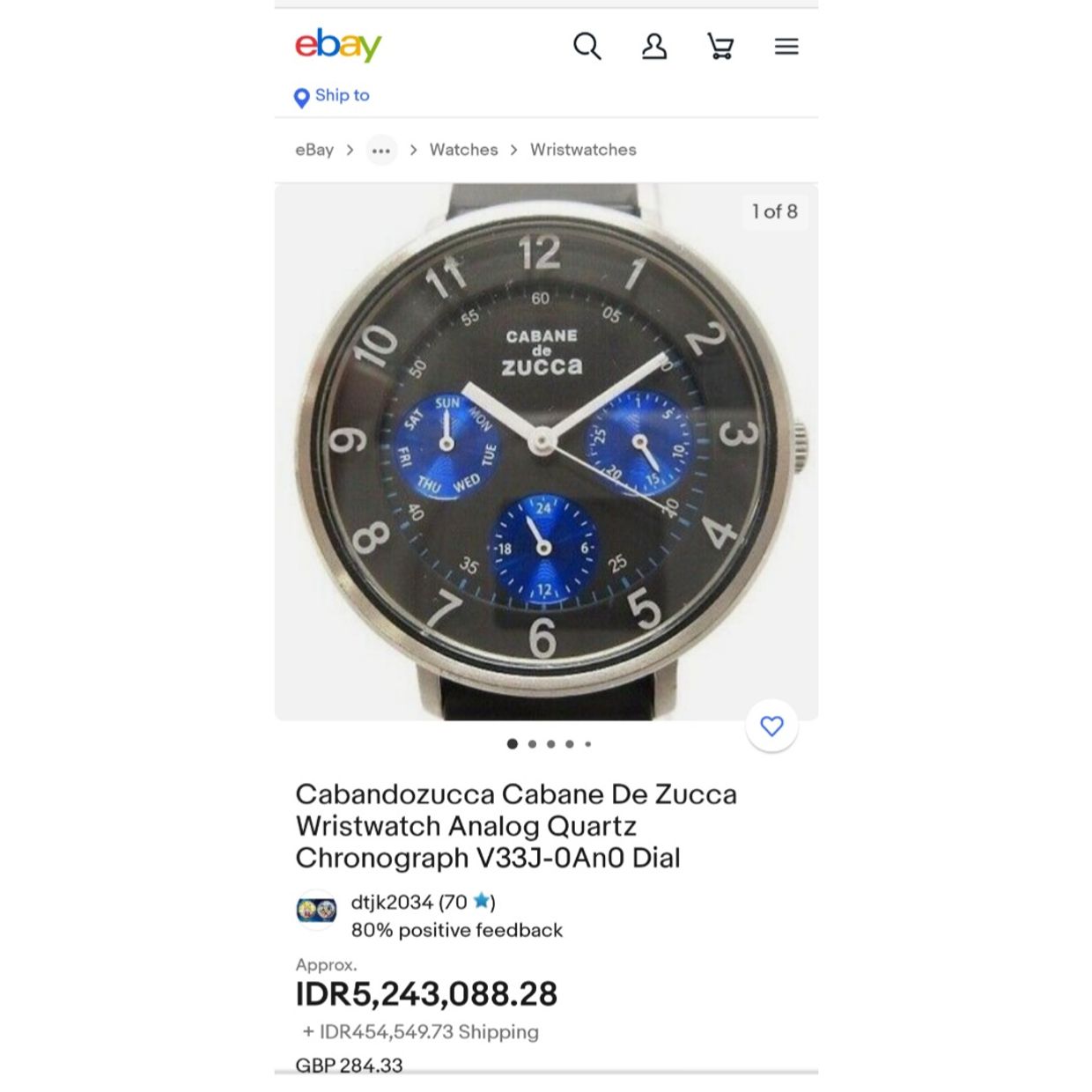 Issey Miyake Watch Pria black blue, foto 6
