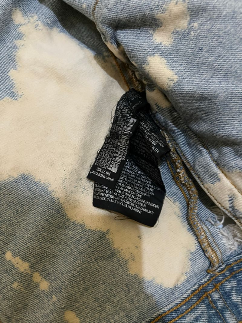 jaket denim zara tie dye, foto 4