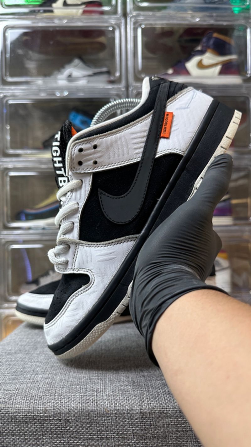 SB DUNK LOW TIGHTBOOTH WHITE BLACK , SB DUNK LOW TIGHTBOOTH, foto 7