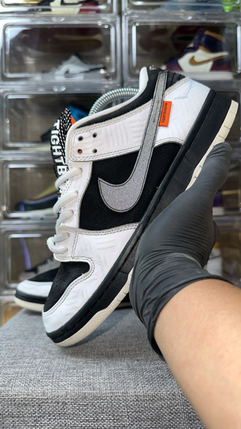 SB DUNK LOW TIGHTBOOTH WHITE BLACK , SB DUNK LOW TIGHTBOOTH, foto 8