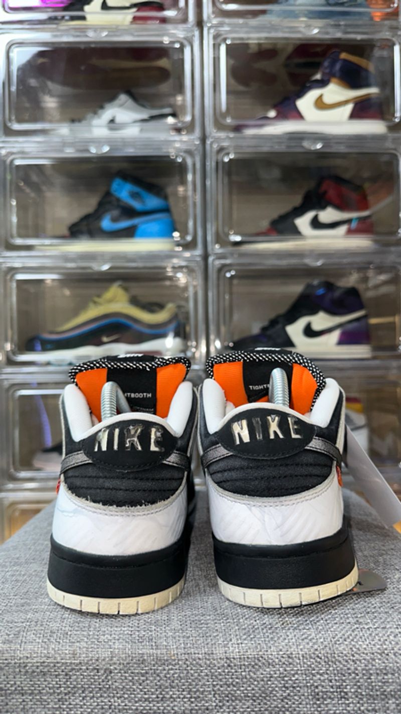 SB DUNK LOW TIGHTBOOTH WHITE BLACK , SB DUNK LOW TIGHTBOOTH, foto 5