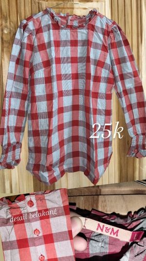 baju kotak kotak lengan panjang