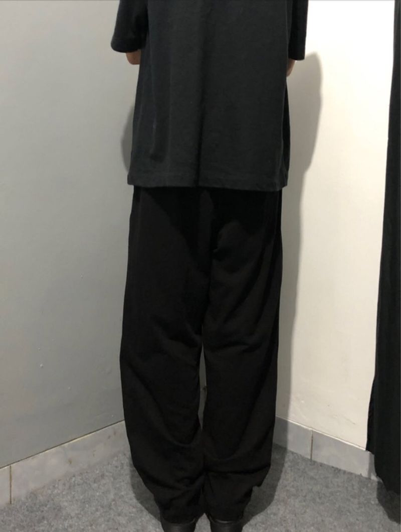 Jaju cotton jersey relaxpants black, foto 4