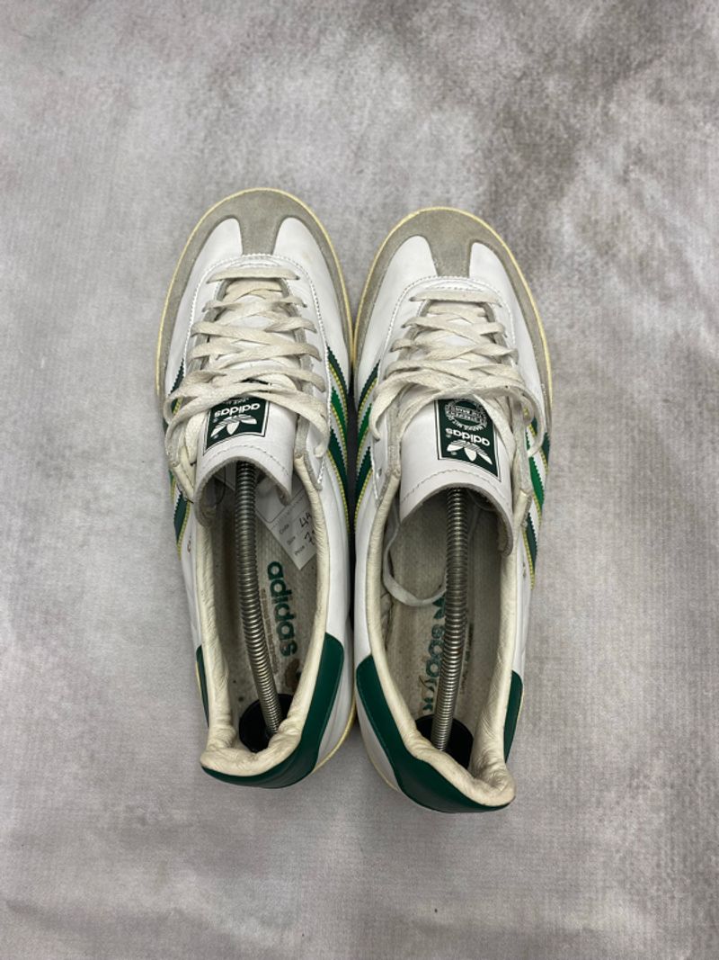 Adidas jeans white collegiate green, foto 3