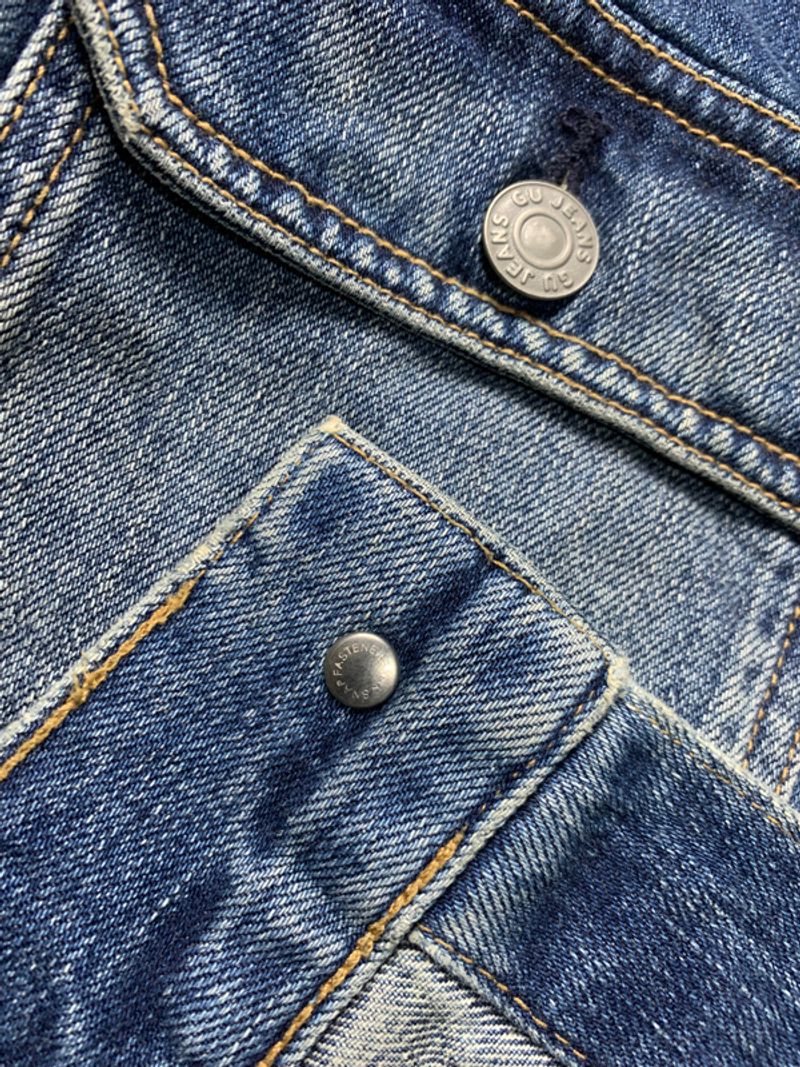 GU Uniqlo Type II Buckle Back Trucker Denim Jacket, foto 8