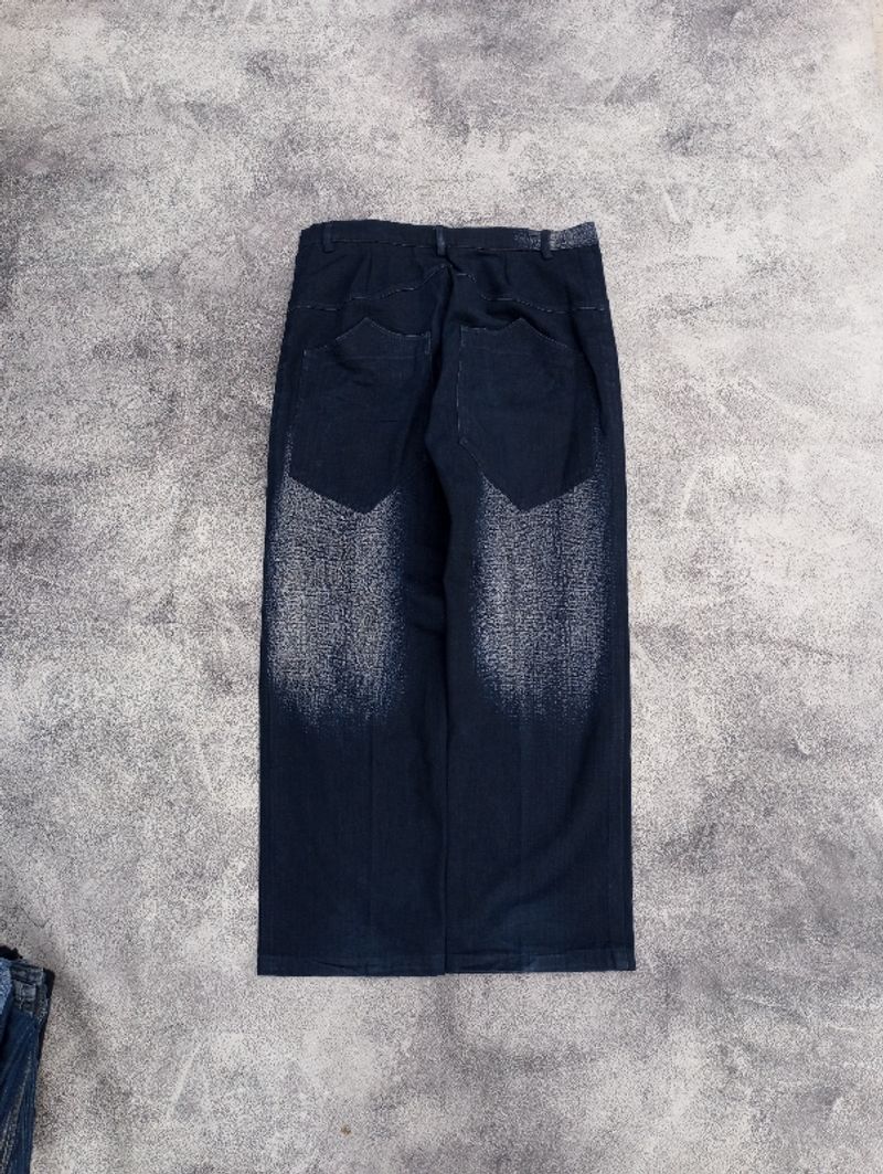 baggy black wash pants, foto 2