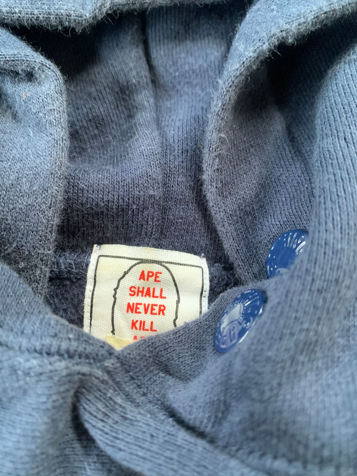 A Bathing Ape Sweatshirt Pria navy red, foto 4
