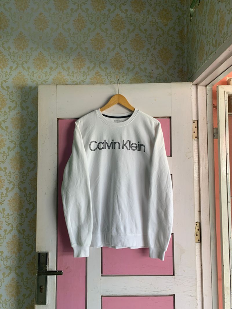 Calvin Klein Crewneck Font Logo Big Logo, foto 3