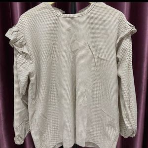 Fairy Coquette Blouse Wanita tan brown