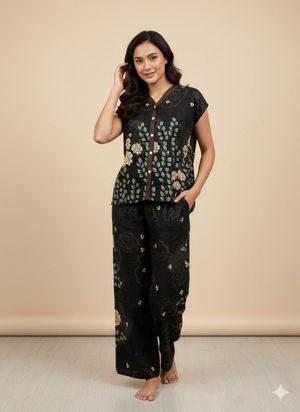 Premium rayon top ld120 pj70 kancing dpn pants lp120 pj93