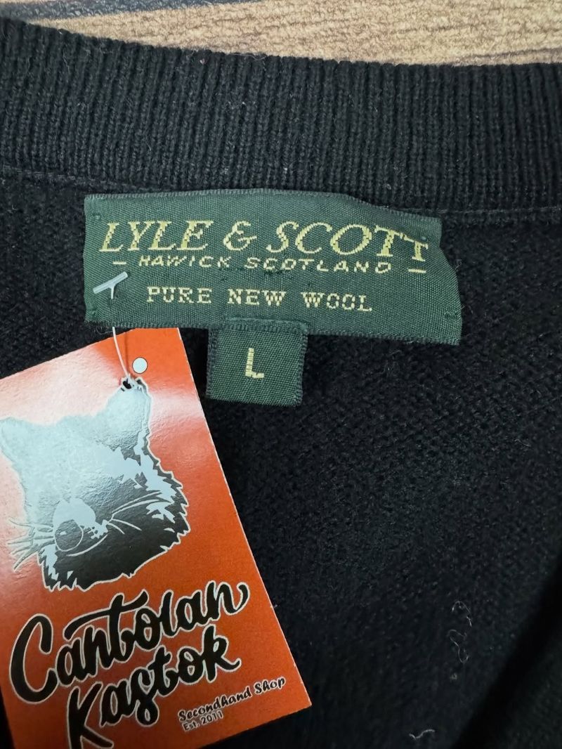 lyle & scott pattern vneck knitwear #NVKW01, foto 5