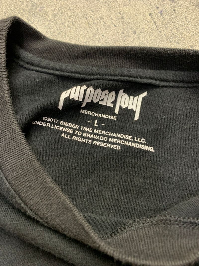 Bieber Purpose Tour 2017 Merch Tees, foto 5