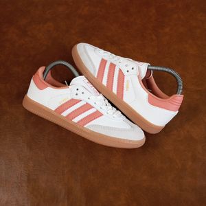Adidas Casual Sneakers Wanita white pink