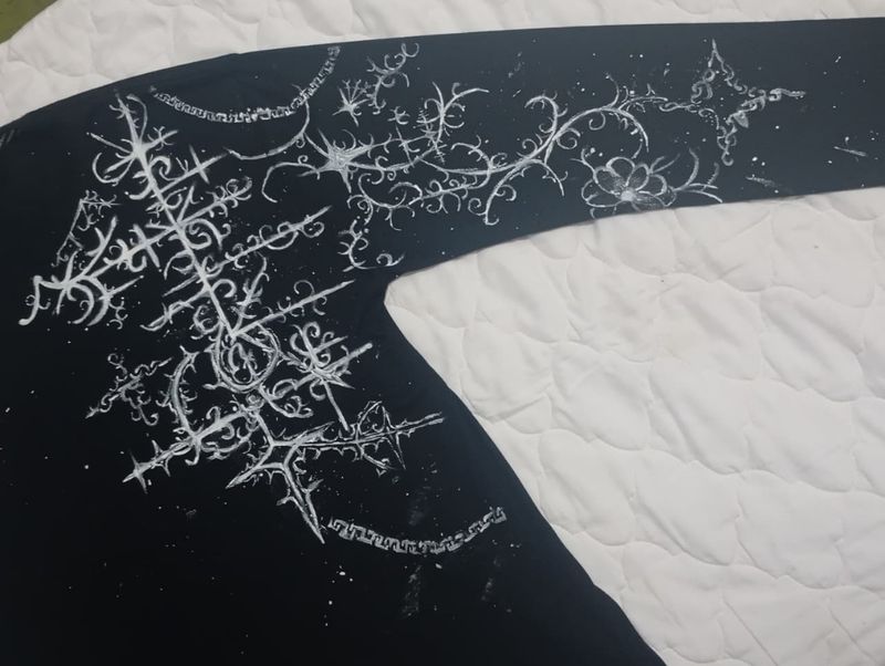 Long Sleeve sigilism black n white, foto 6