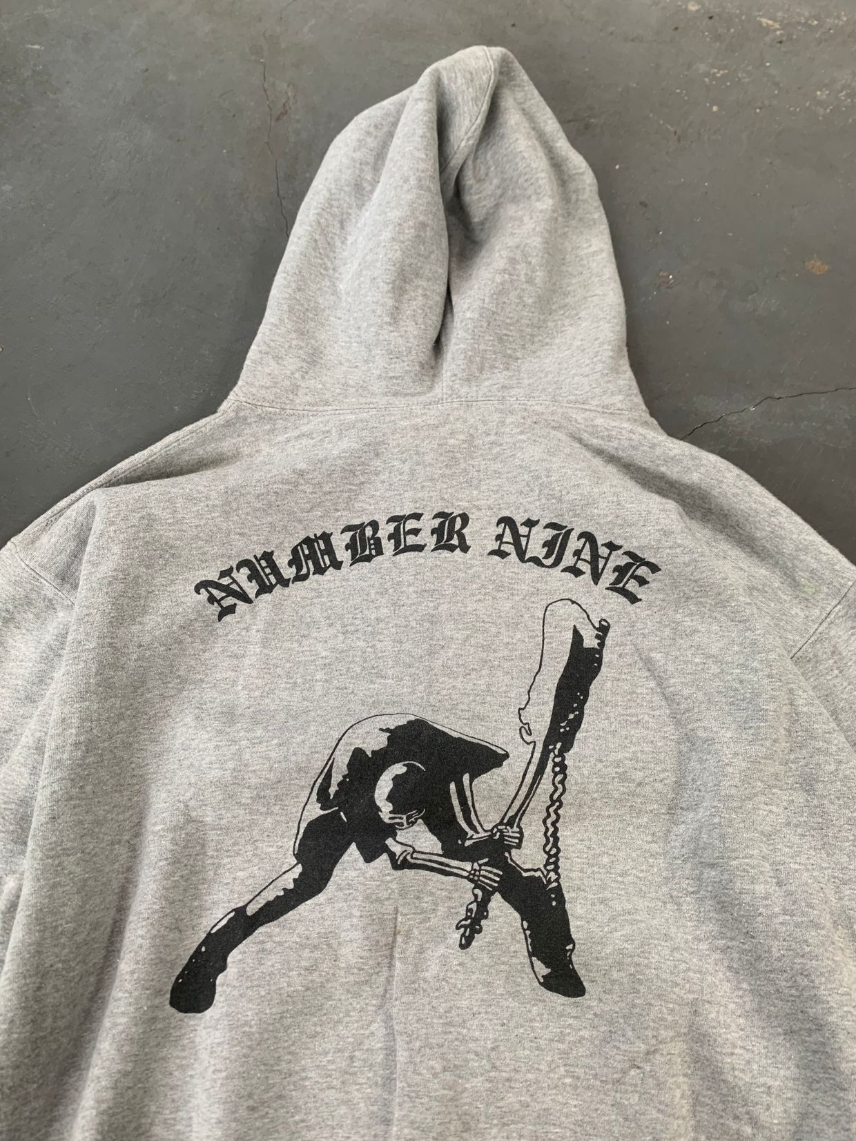 Number Nine Hoody Pria black gray, foto 5