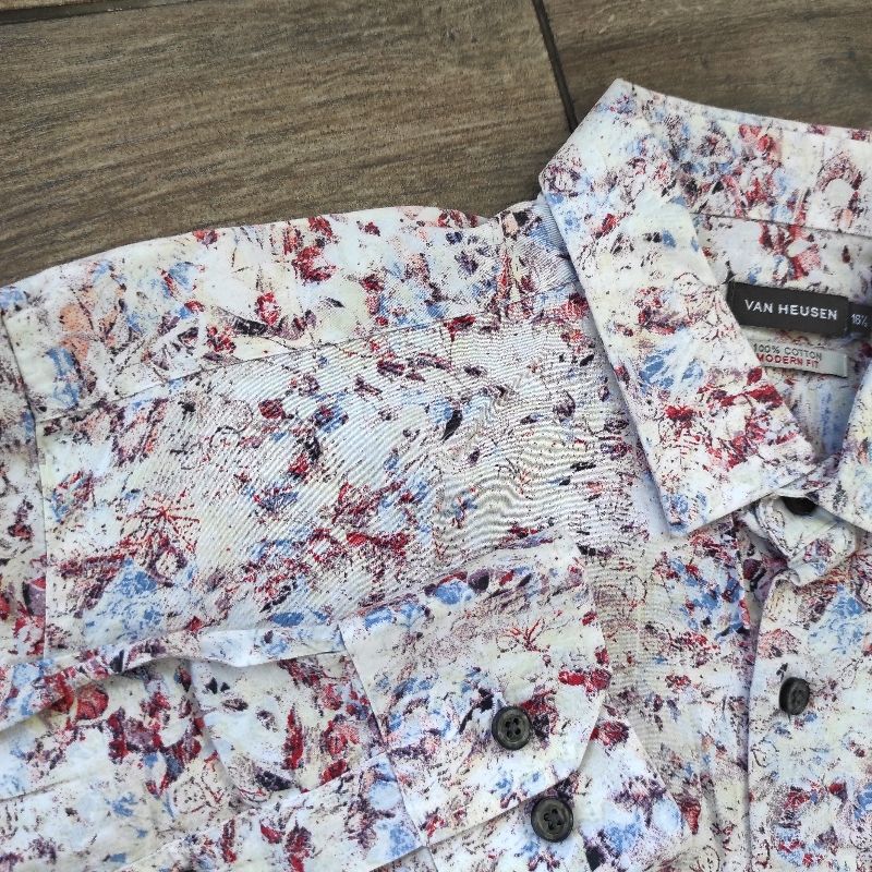Kemeja van heusen motif size L, foto 4