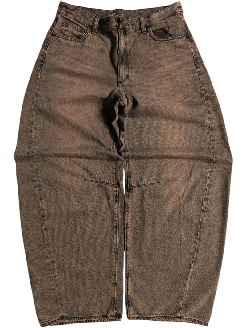 Gu Denim Barrel Pants Brownwash, foto 2